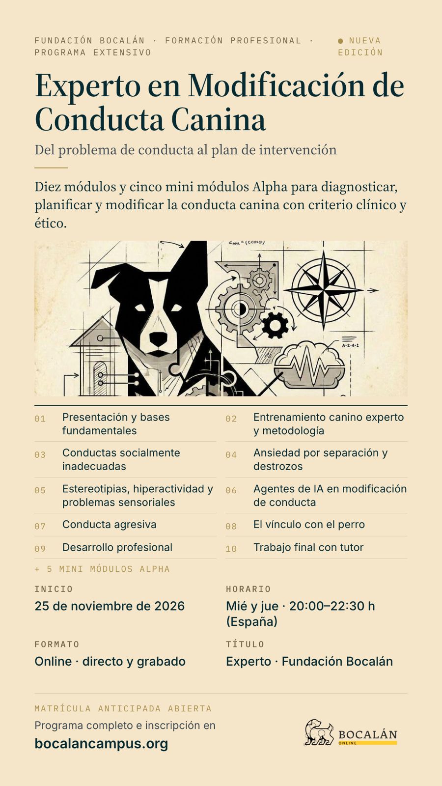 Flyer · Experto en Modificación de Conducta Canina
